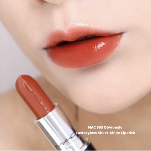 BNIB MAC Cosmetics Lustreglass Lipstick - Obviously - Picture 6 of 8